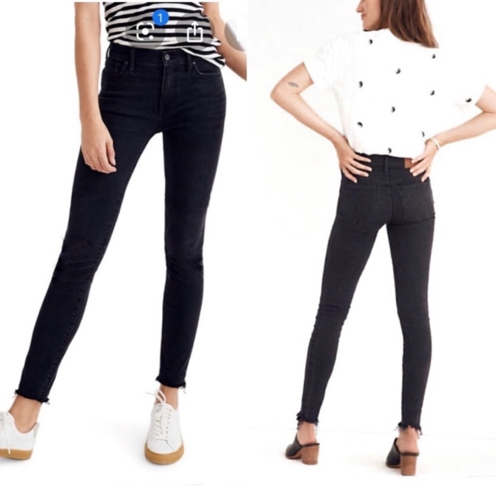 Lucky Brand Mid Rise Bridget Skinny Raw Hem Jeans